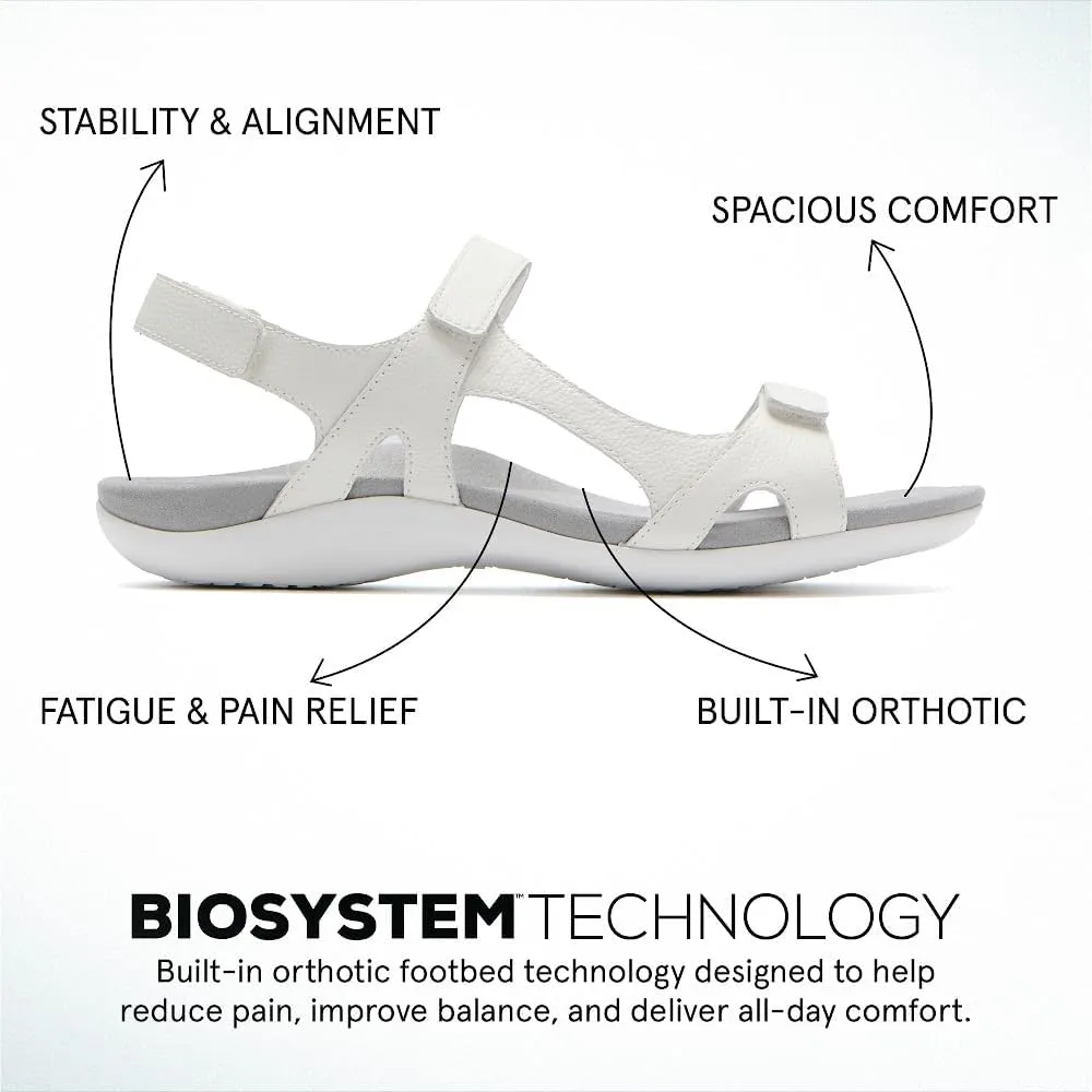 ABEO Oasis Metatarsal Sport Sandal | Walking Sandals Women | Water Resistant Leather Sandals | Three Points of Adjustability | Built-in Orthotic Insole