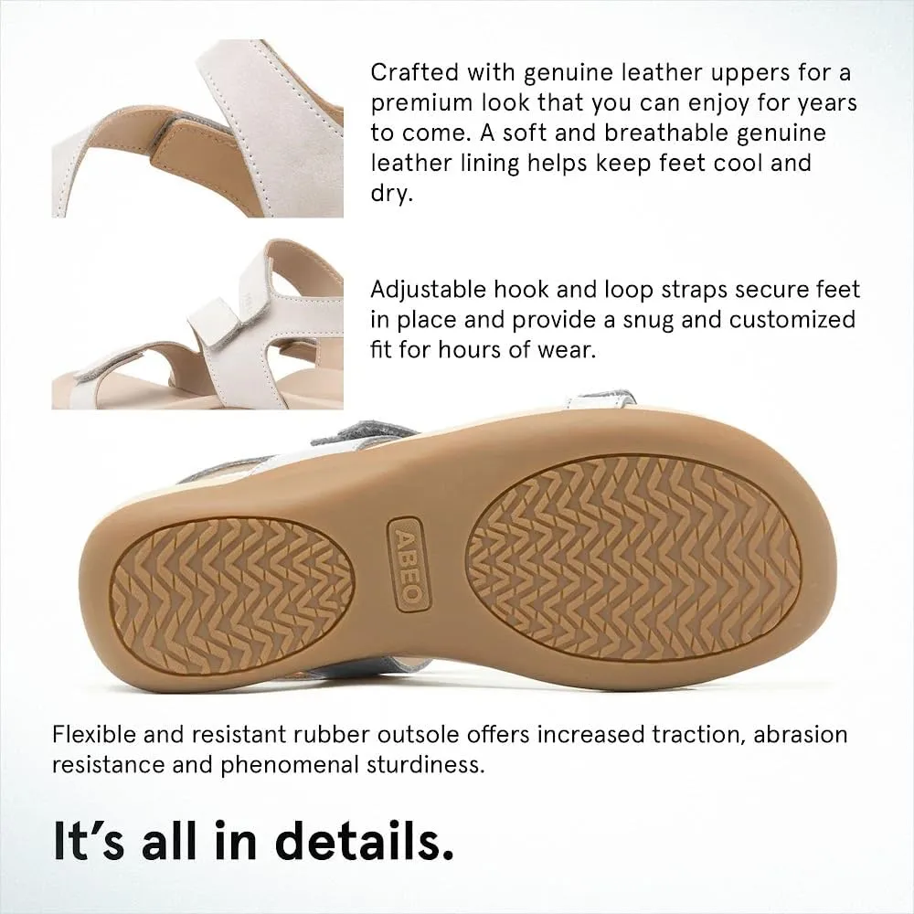 ABEO Oasis Women's Sandals | Metatarsal Support | Orthopedic Arch Support Comfort Sandals With Built-In Metatarsal Pads