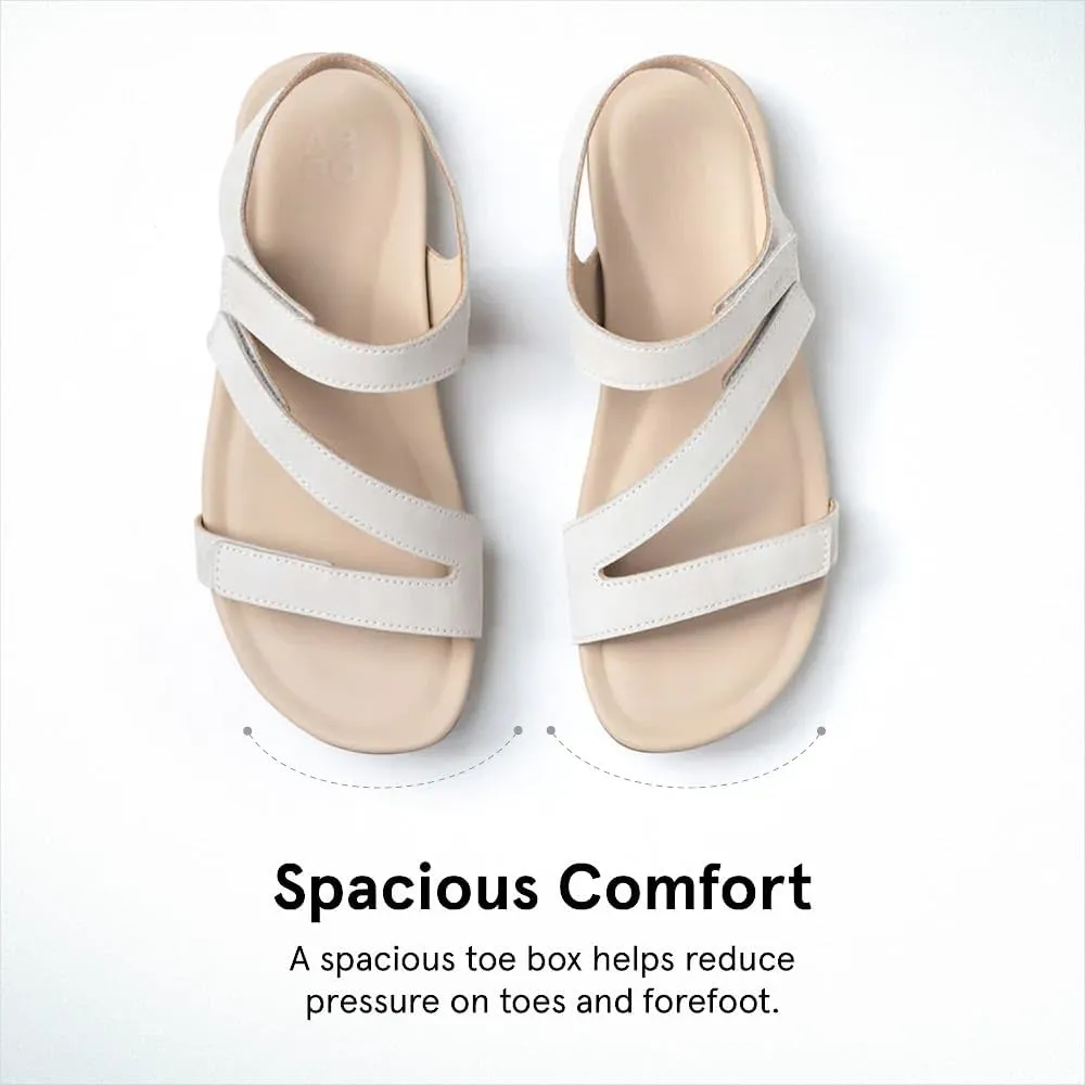 ABEO Women's Oasis Sandals | Orthopedic Arch Support | Plantar Fasciitis Relief | Comfortable Wedge Sandals - Blue