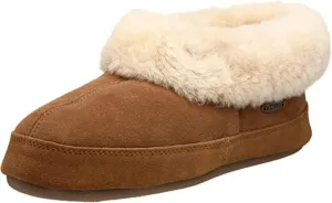 Acorn Women's Shearling Bootie for Women - Genuine Sheepskin, Memory Foam, Non-Slip, Durable - House Slippers with Indoor/Outdoor Sole