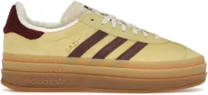 adidas Gazelle Bold Womens Sneaker (Yellow Maroon, 8)