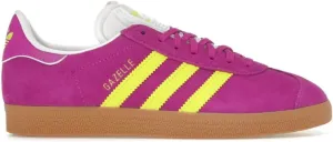 Adidas Gazelle Womens Sneaker (Purple Burst Solar Yellow, 9.5)