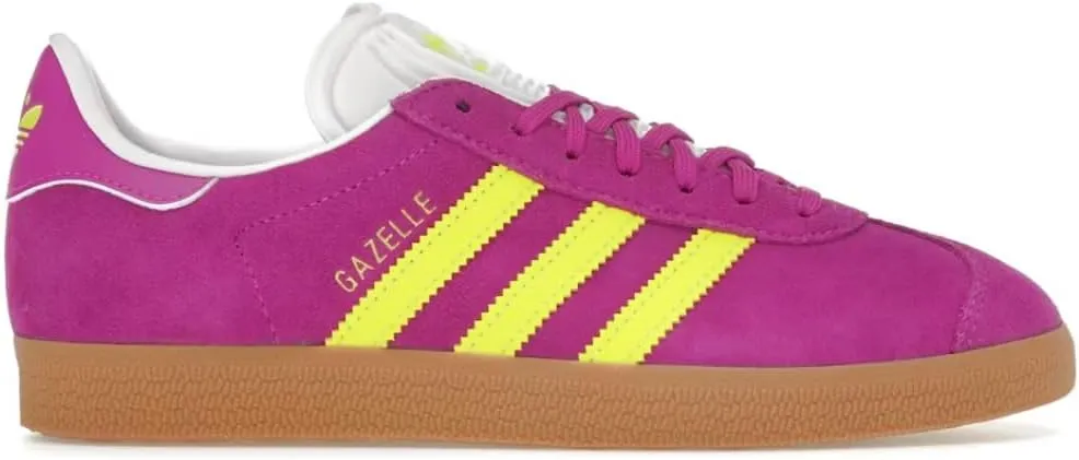 Adidas Gazelle Womens Sneaker (Purple Burst Solar Yellow, 9.5)