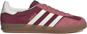 adidas Originals Gazelle Indoor Mens Sneaker (Maroon Crimson White, 8)