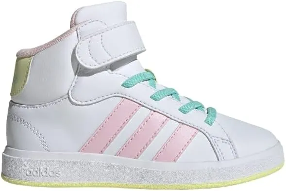 adidas Unisex-Child Grand Court Mid Top Sneaker