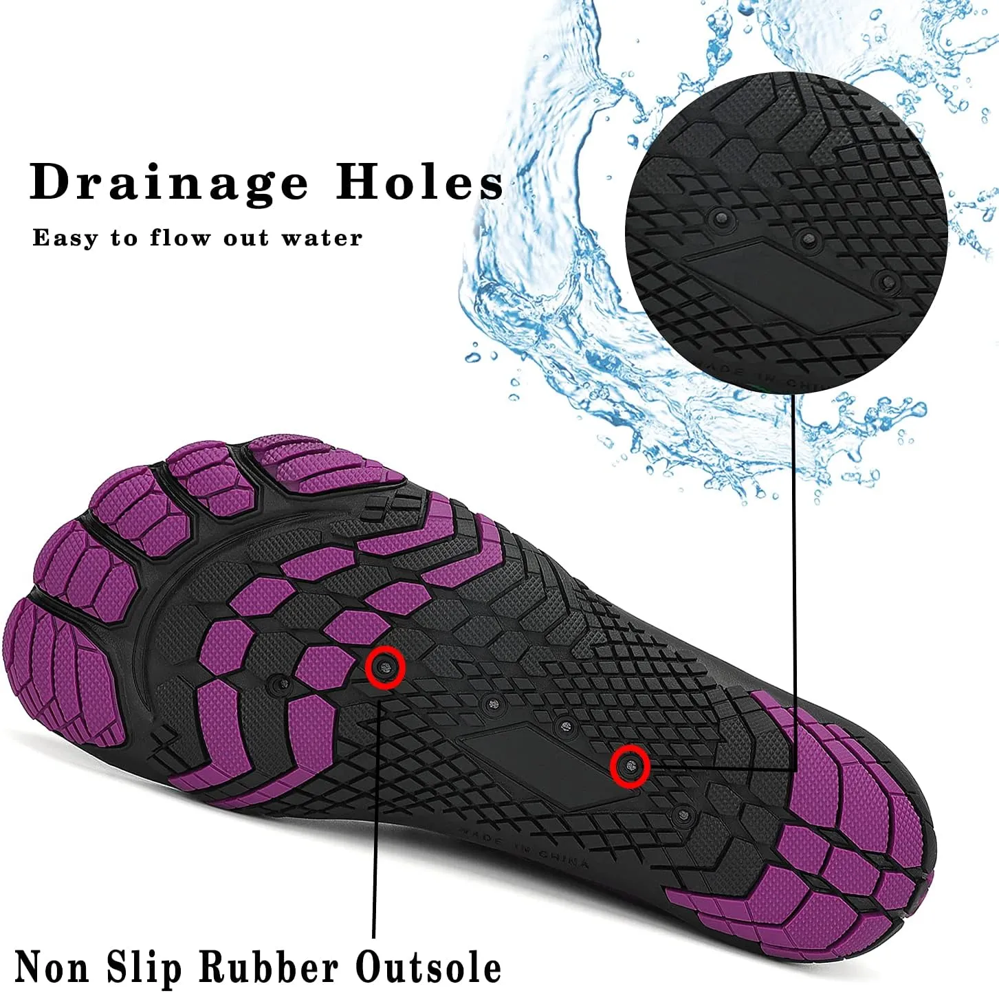 AFT AFFINEST Mens Womens Water Shoes Aqua Shoe Quick Dry Barefoot Beach Shoes for Swim Pool Yoga Outdoor Sports Surfing Driving