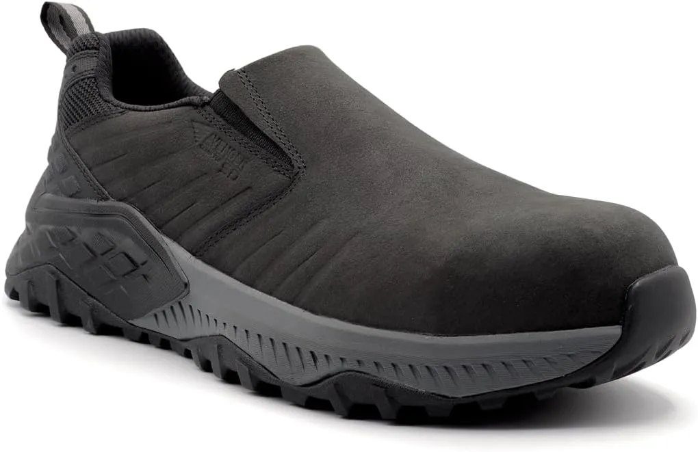 Avenger Work Boots Men's Summit Trail Moc Ct Industrial Shoe, Black, 7 X-Wide