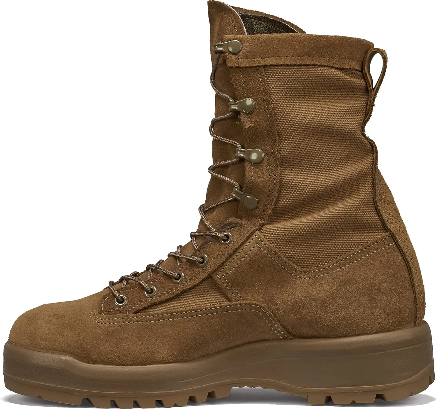 Belleville C790 8” Waterproof Flight and Combat Boots for Men - AR 670-1/AFI 36-2903 Army/Air Force Flight Approved Coyote Brown with Vibram Sierra Outsole; Berry Compliant