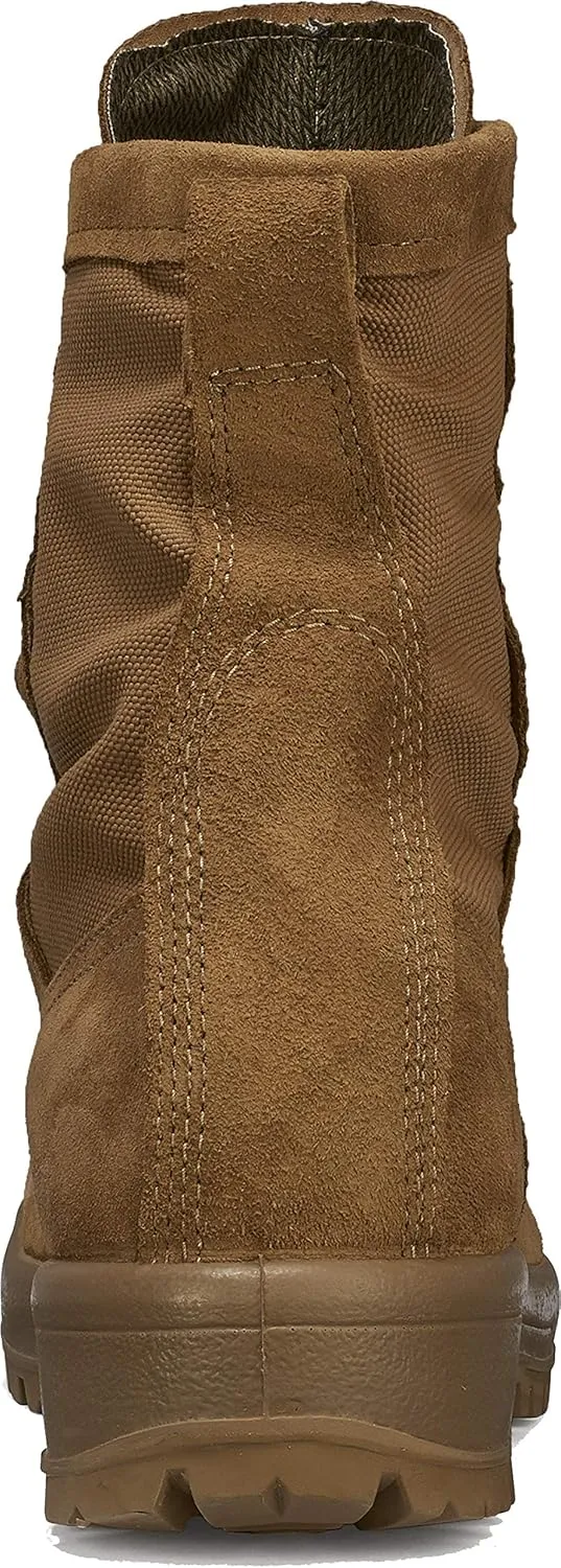 Belleville C790 8” Waterproof Flight and Combat Boots for Men - AR 670-1/AFI 36-2903 Army/Air Force Flight Approved Coyote Brown with Vibram Sierra Outsole; Berry Compliant