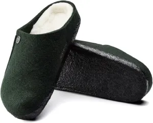 Birkenstock Zermatt Rivet Wool Felt Slippers with Cork-Latex Footbed and Shearling Lining - Multiple Colors & Sizes