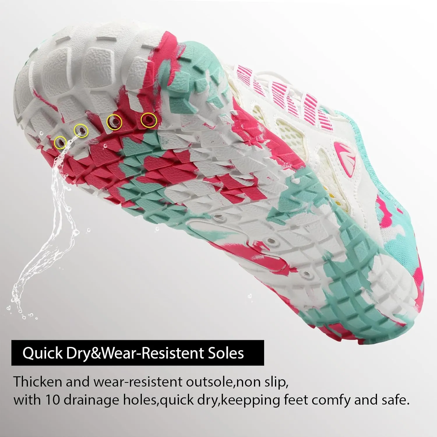 Centipede Demon Kids Water Shoes Girls Boys Quick Dry Aqua Shoes Barefoot Water Sneakers for Beach Swim Pool Boats Outdoor Water Sports Little/Big Kid