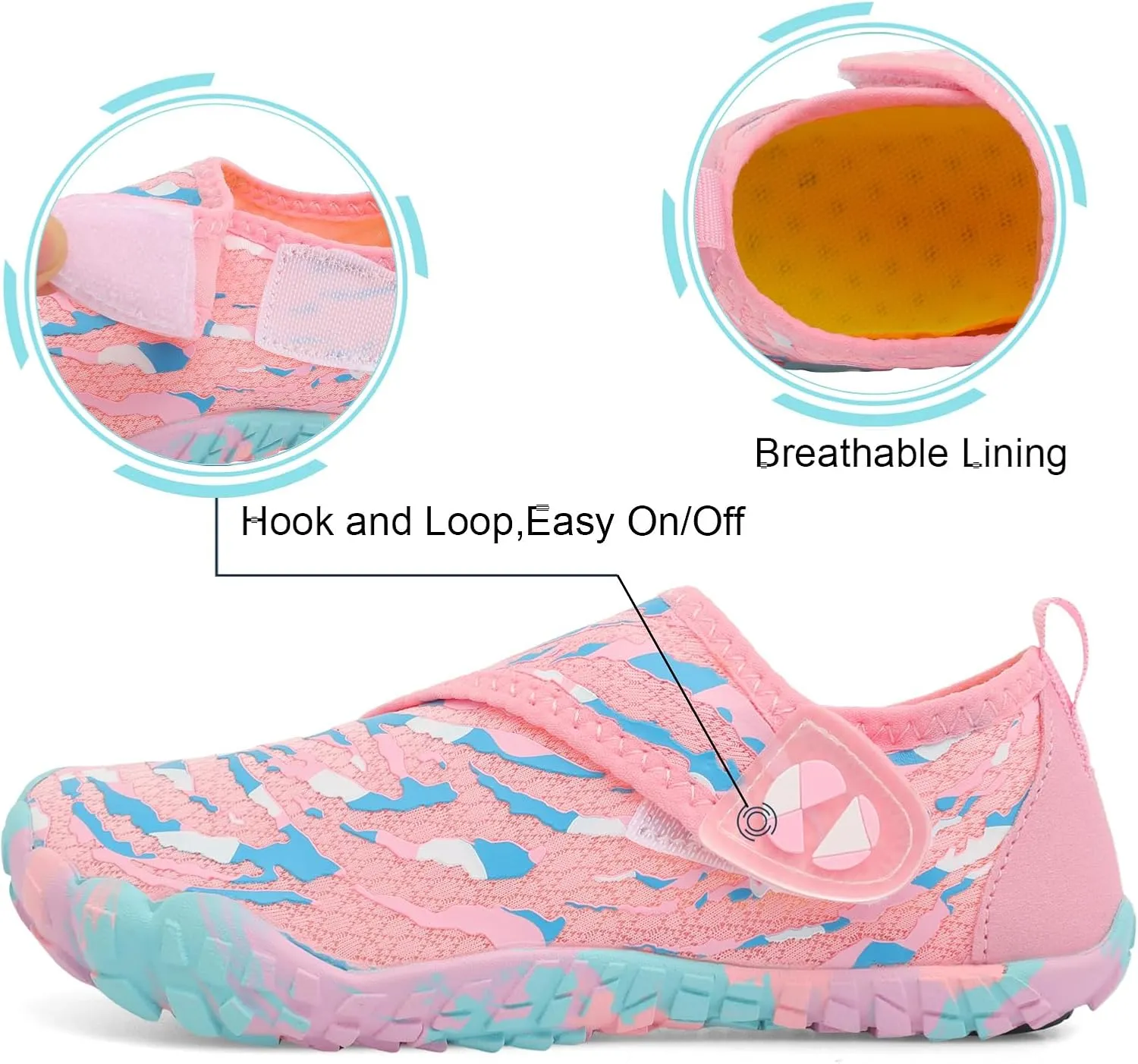 Centipede Demon Kids Water Shoes Girls Boys Quick Dry Aqua Shoes Barefoot Water Sneakers for Beach Swim Pool Boats Outdoor Water Sports Little/Big Kid