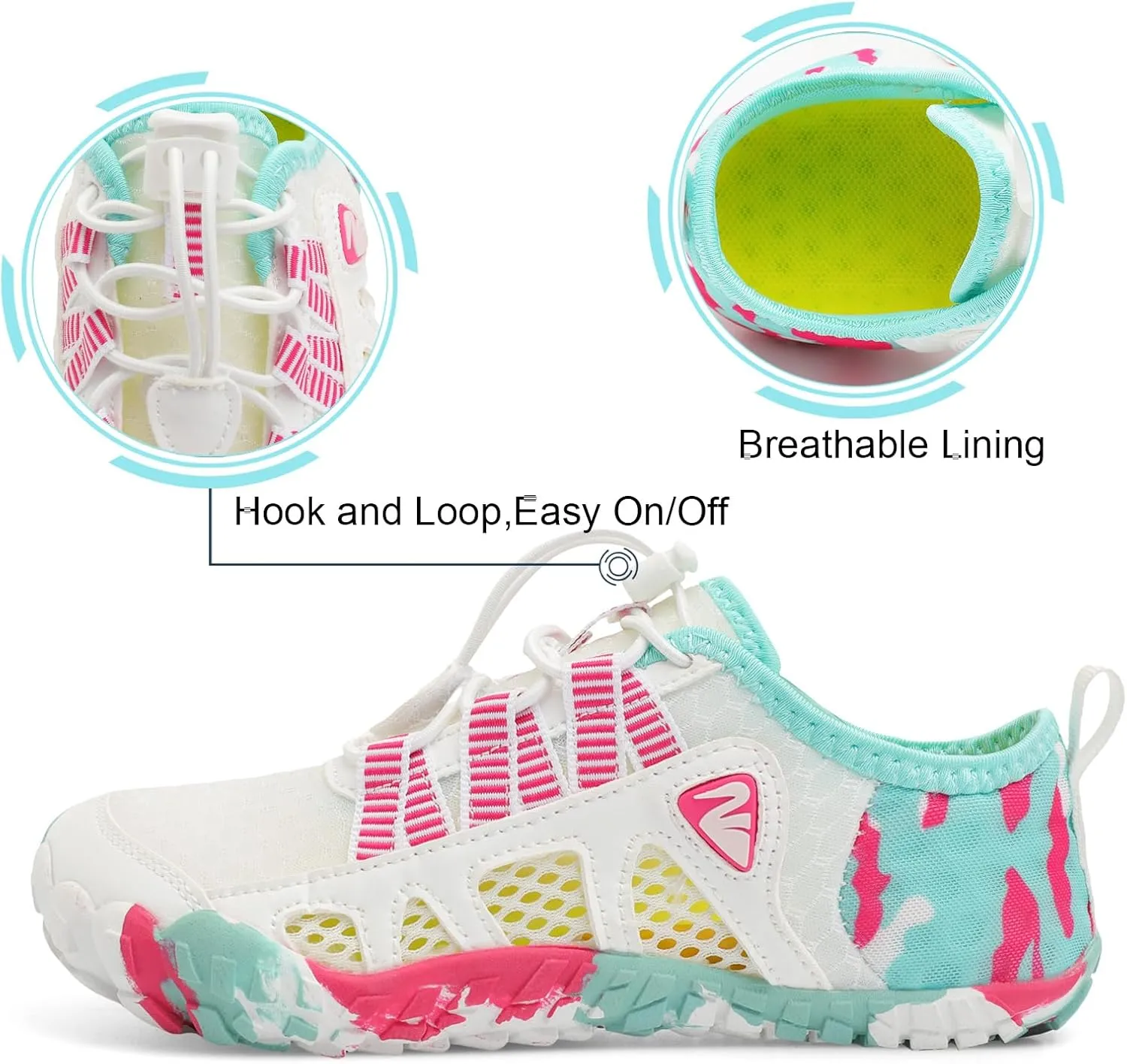 Centipede Demon Kids Water Shoes Girls Boys Quick Dry Aqua Shoes Barefoot Water Sneakers for Beach Swim Pool Boats Outdoor Water Sports Little/Big Kid