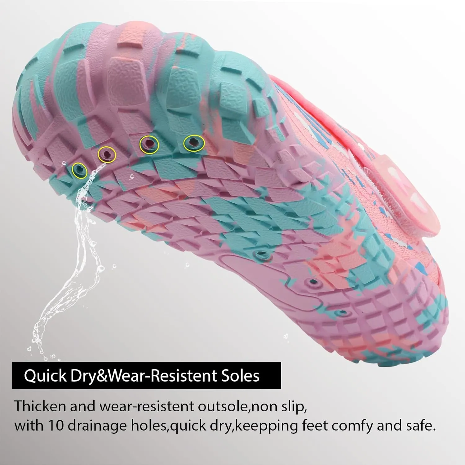 Centipede Demon Kids Water Shoes Girls Boys Quick Dry Aqua Shoes Barefoot Water Sneakers for Beach Swim Pool Boats Outdoor Water Sports Little/Big Kid