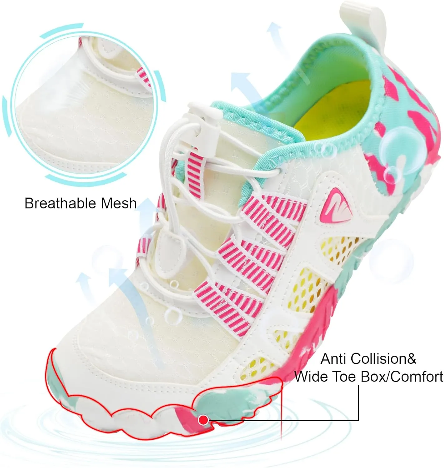 Centipede Demon Kids Water Shoes Girls Boys Quick Dry Aqua Shoes Barefoot Water Sneakers for Beach Swim Pool Boats Outdoor Water Sports Little/Big Kid