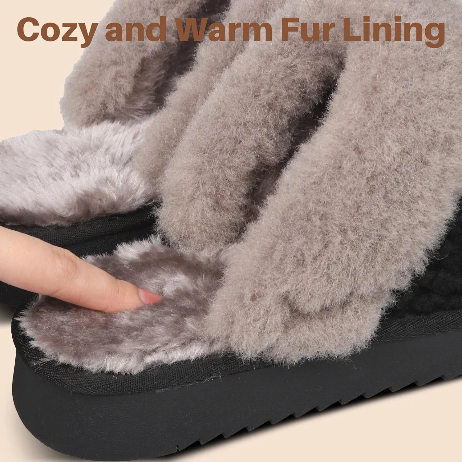 Cozy Knit Slippers for Women Womens Slippers Warm House Shoes Premium Quality Winter House Slippers Indoor/Outdoor