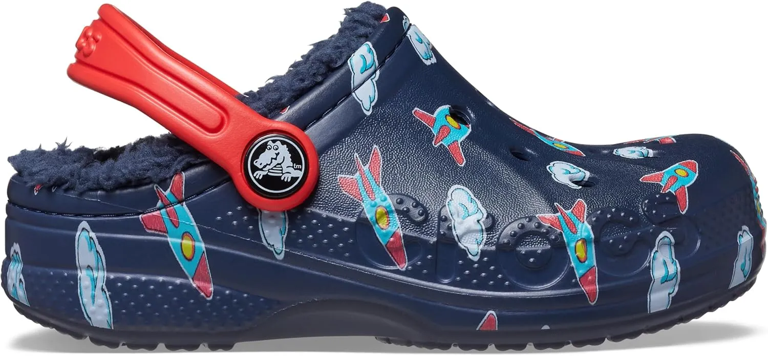 Crocs Kids' Baya Lined Printed Clog