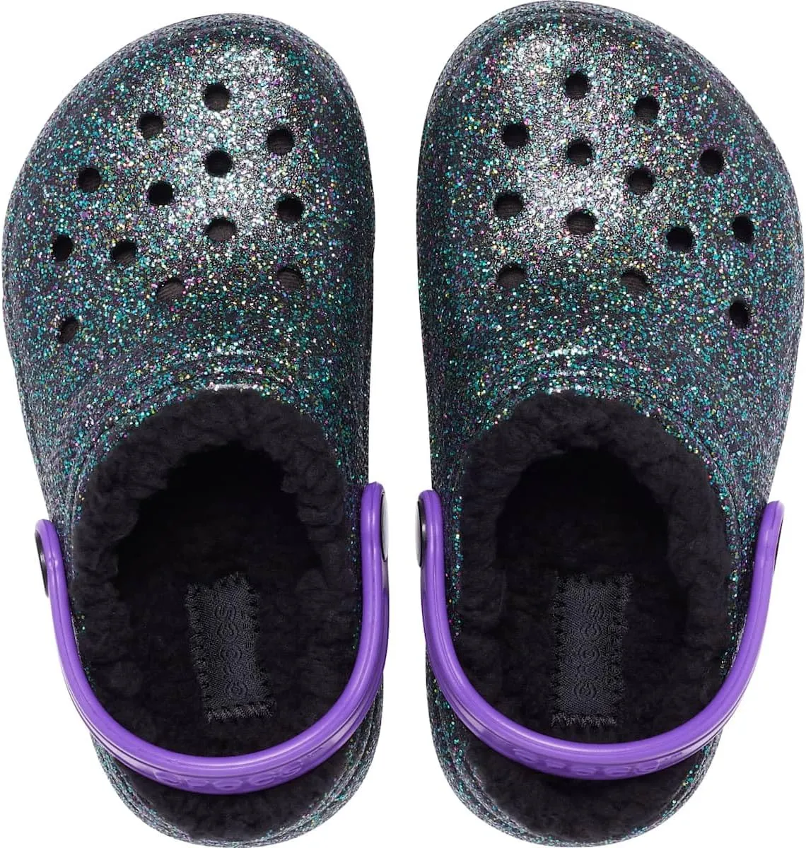 Crocs Kid's Classic Lined Glitter Clog