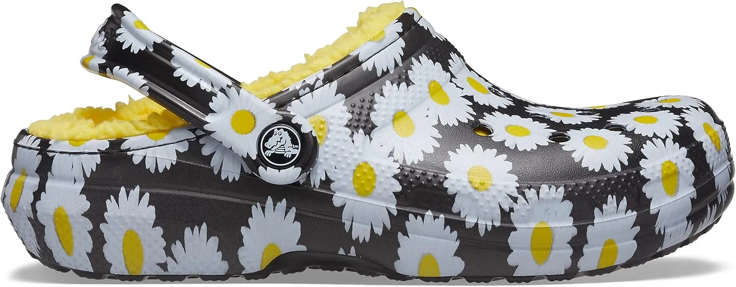 Crocs Men's and Women's Classic Lined Clog | Indoor and Outdoor Fuzzy Slipper