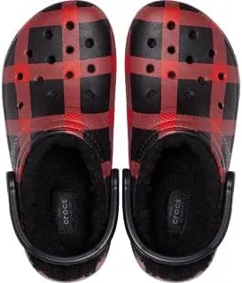 Crocs Men's and Women's Classic Lined Clog | Indoor and Outdoor Fuzzy Slipper