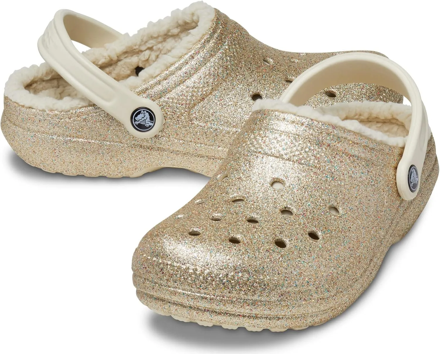 Crocs Unisex-Adult Classic Lined Glitter Clog