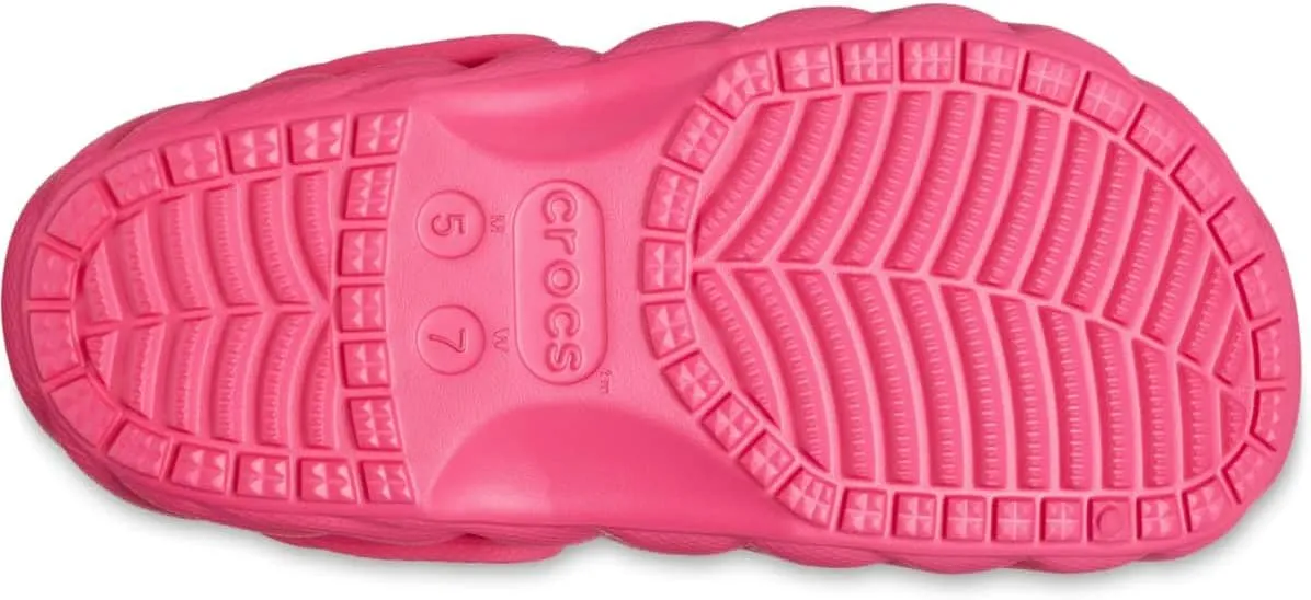 Crocs Unisex-Adult Classic Lined Overpuff & Geometric Clogs, Fuzzy House Slippers