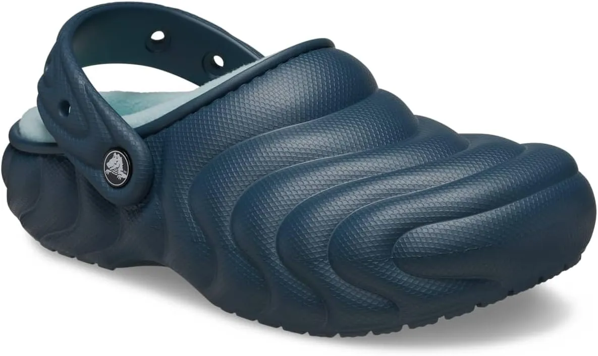 Crocs Unisex-Adult Classic Lined Overpuff & Geometric Clogs, Fuzzy House Slippers