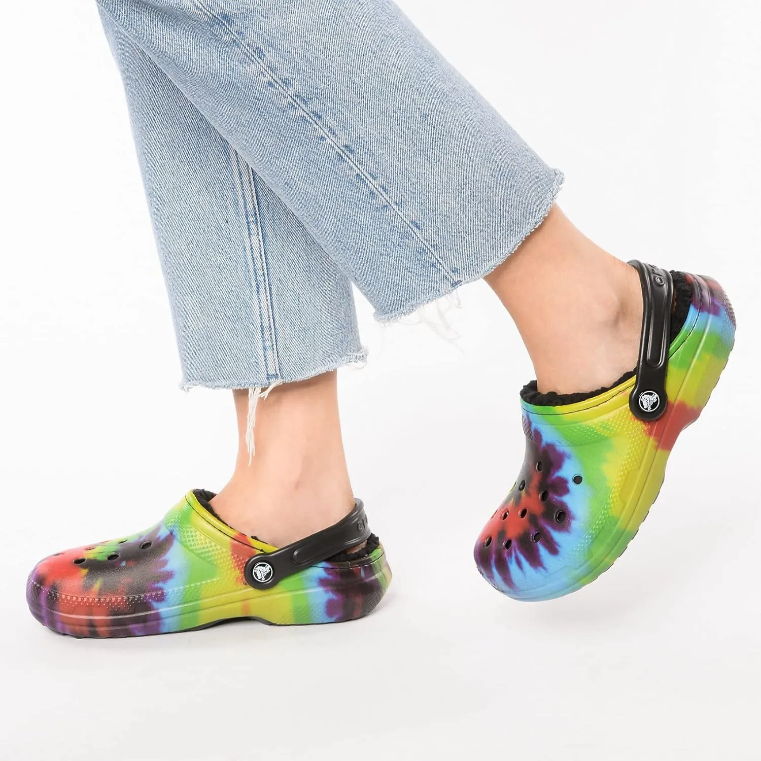 Crocs Unisex-Adult Classic Lined Tie-Dye Clog