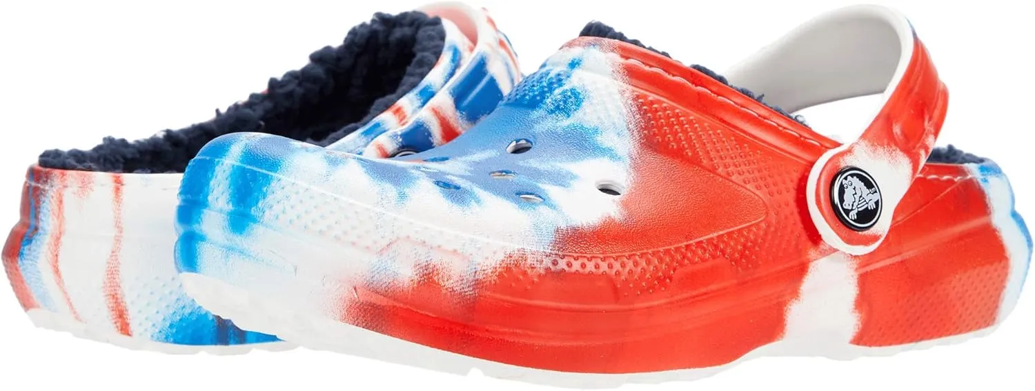 Crocs Unisex-Child Kids' Classic Marbled Tie Dye Lined Clog