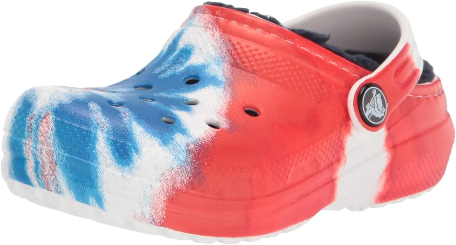 Crocs Unisex-Child Kids' Classic Marbled Tie Dye Lined Clog