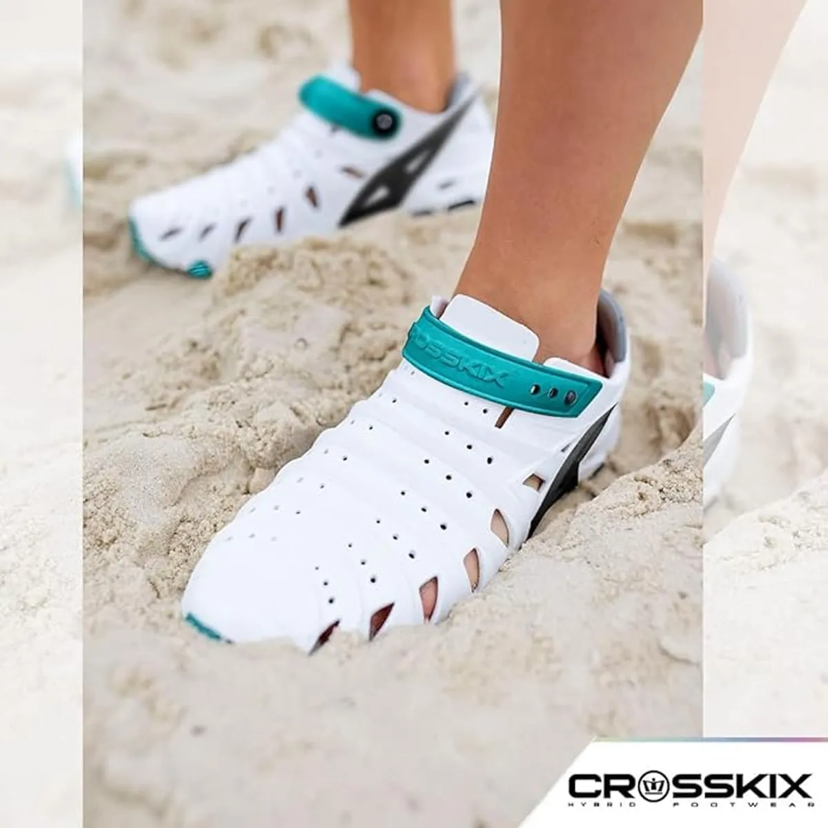Crosskix 2.0 Closed Toe Water Shoes - Ergonomic Arch Support, Built-in Drainage and Ventilation for Men, Women, and Children