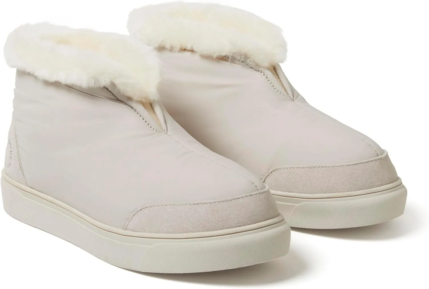 Dearfoams Women's Fireside Nylon Australian Shearling Water Resistant Après Winter Warm Up Bootie