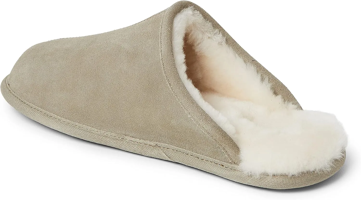 Fireside by Dearfoams Men's Warwick Water Resistant Shearling Scuff Slipper
