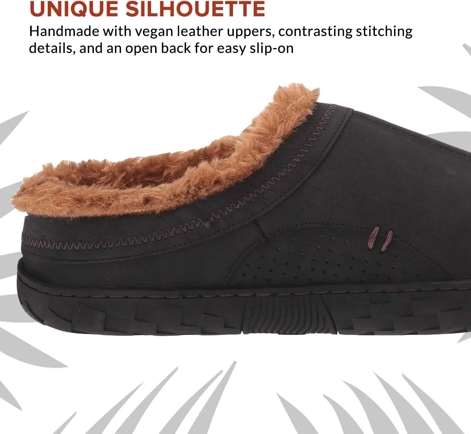 FLOJOS Men's Que Sherpa Lined Slipper