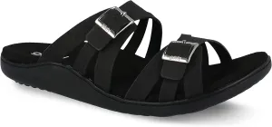 Gravity Defyer Women's GDEFY Ortal Leather Strappy Fashion Sandal - VersoShock Proven Performance Orthotic Slides