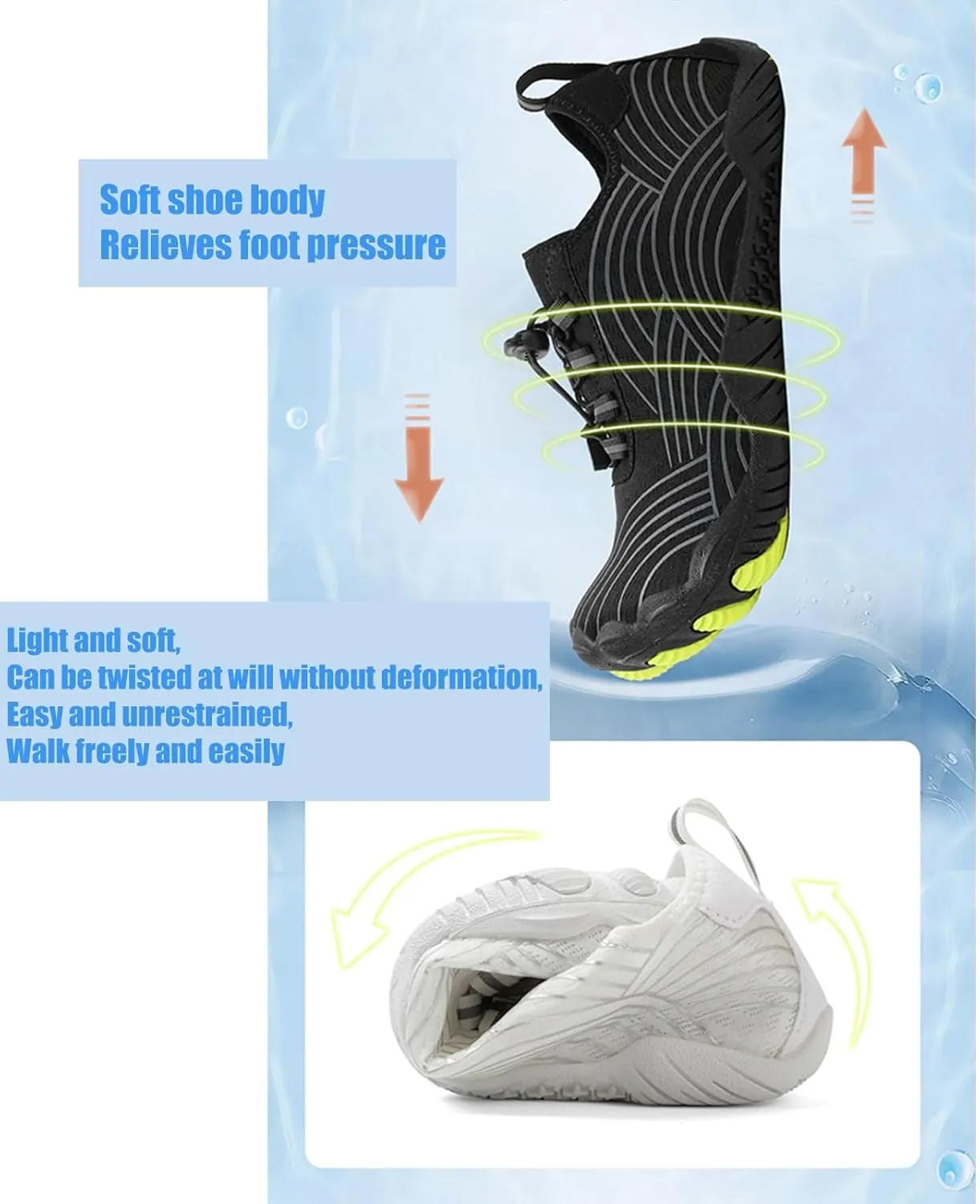 Grounding Shoes with Copper Hike Barefoot Shoes for Women Men Outdoor Soft Comfortable Wide Toe Box Minimalist Zero Drop Non-Slip Ultra-Light Trail Running Beach Water Shoe