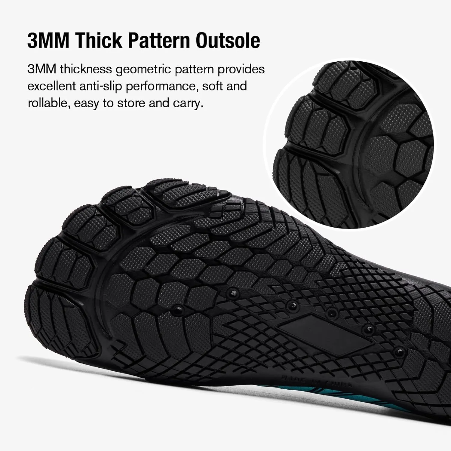hiitave Womens Water Shoes Quick Dry Barefoot for Swim Diving Surf Aqua Sports Pool Beach Walking Yoga