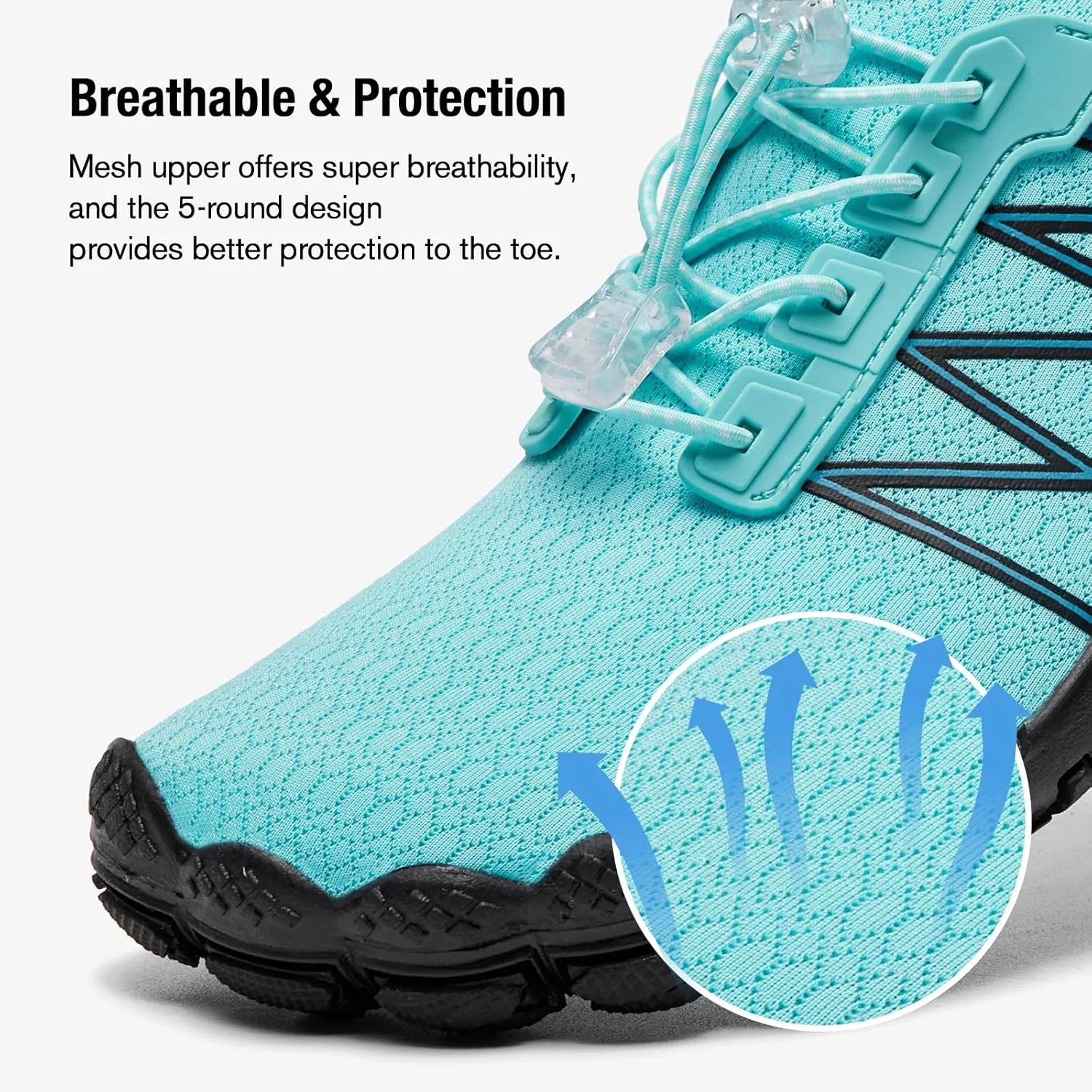 hiitave Womens Water Shoes Quick Dry Barefoot for Swim Diving Surf Aqua Sports Pool Beach Walking Yoga
