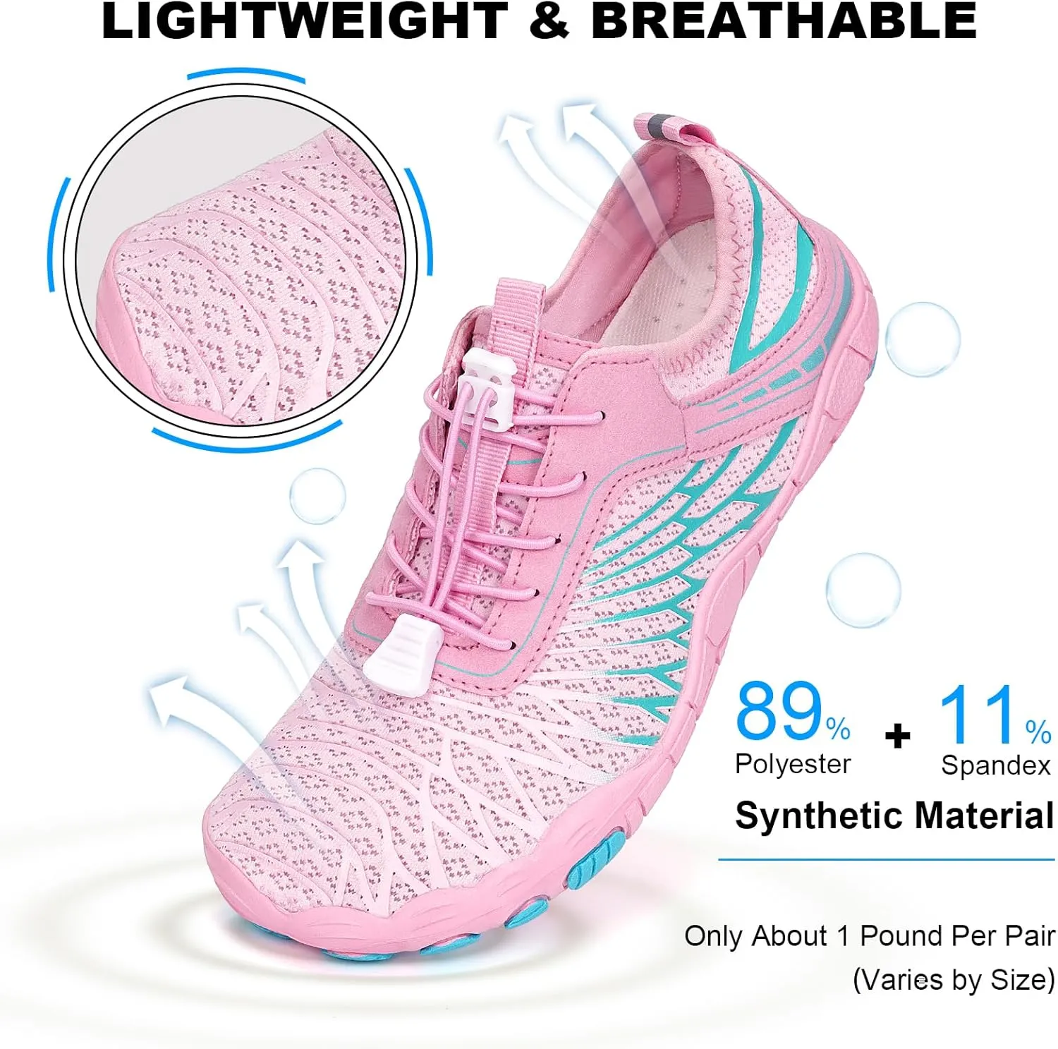 Hike Barefoot Shoes for Women Men Non-Slip Breathable Walking Shoes Wide Toe Box Comfortable Athletic Footwear