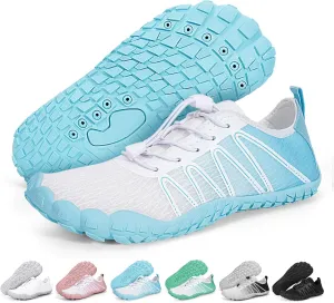 Hike Barefoot Shoes Women Men Footwear Wide Toe Quick-Dry Pro Barefoot Beach Swim Minimalist Grounding Shoes Breathable Non-Slip Grounded Footwear for Walking Kayaking Hiking Surfing