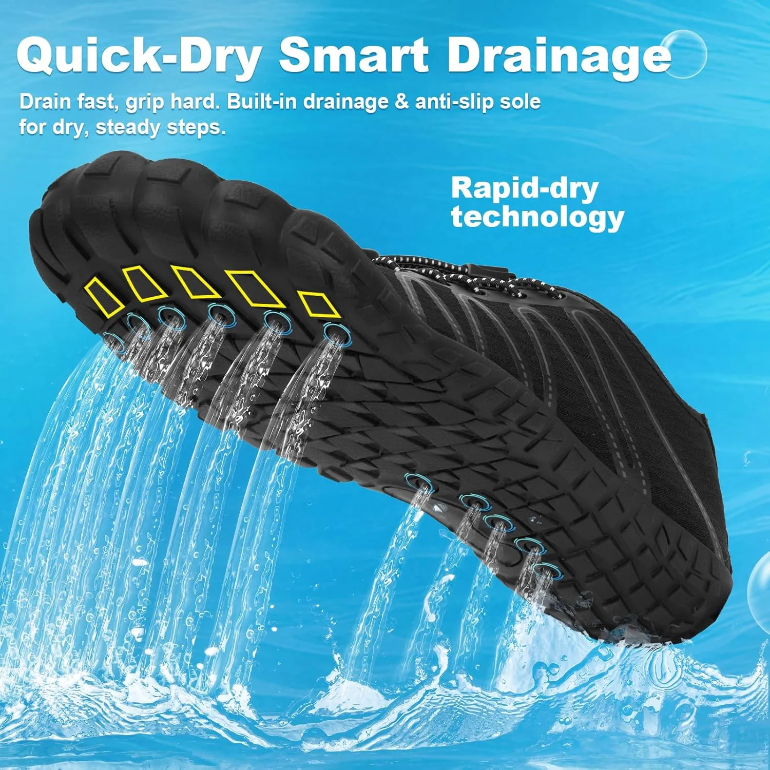Hike Barefoot Shoes Women Men Footwear Wide Toe Quick-Dry Pro Barefoot Beach Swim Minimalist Grounding Shoes Breathable Non-Slip Grounded Footwear for Walking Kayaking Hiking Surfing