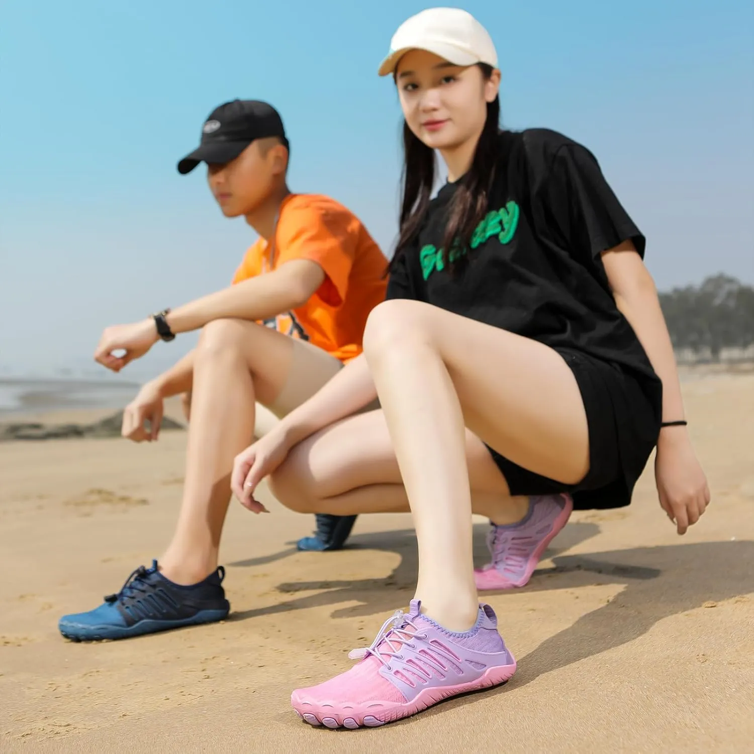 Hike Barefoot Shoes Womens Men,Unisex Barefoot Water Shoes Breathable, Anti-Slip Hiking Footwear for Athletic Wide Toe Shoe Footwear for Hiking, Walking, Running, Yoga, and Water Sports