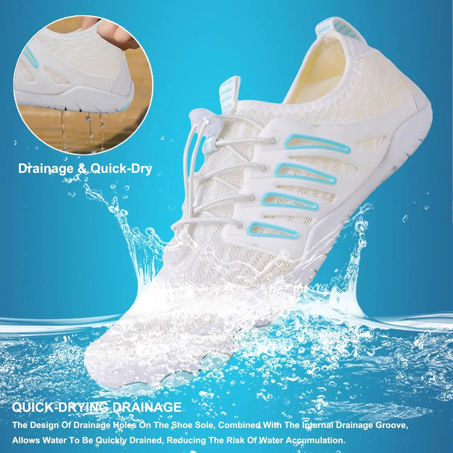 Hike Barefoot Shoes Womens Men,Unisex Barefoot Water Shoes Breathable, Anti-Slip Hiking Footwear for Athletic Wide Toe Shoe Footwear for Hiking, Walking, Running, Yoga, and Water Sports