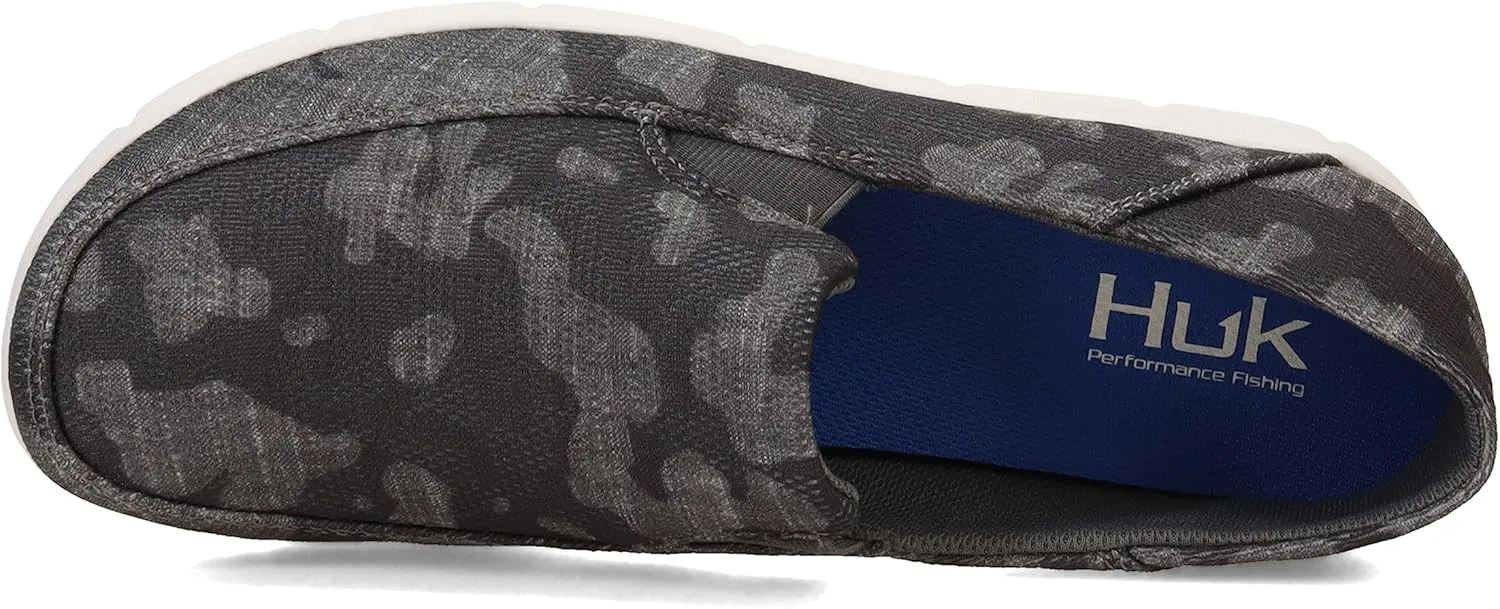 HUK Men's Brewster Slip on Wet Traction Fishing & Deck Shoes Boat