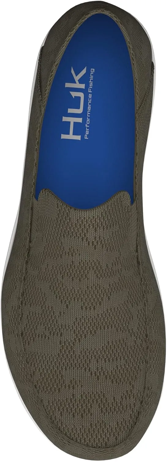 HUK Men's Performance Brewster Slip-on Wet Traction Fishing Deck Shoes Boat