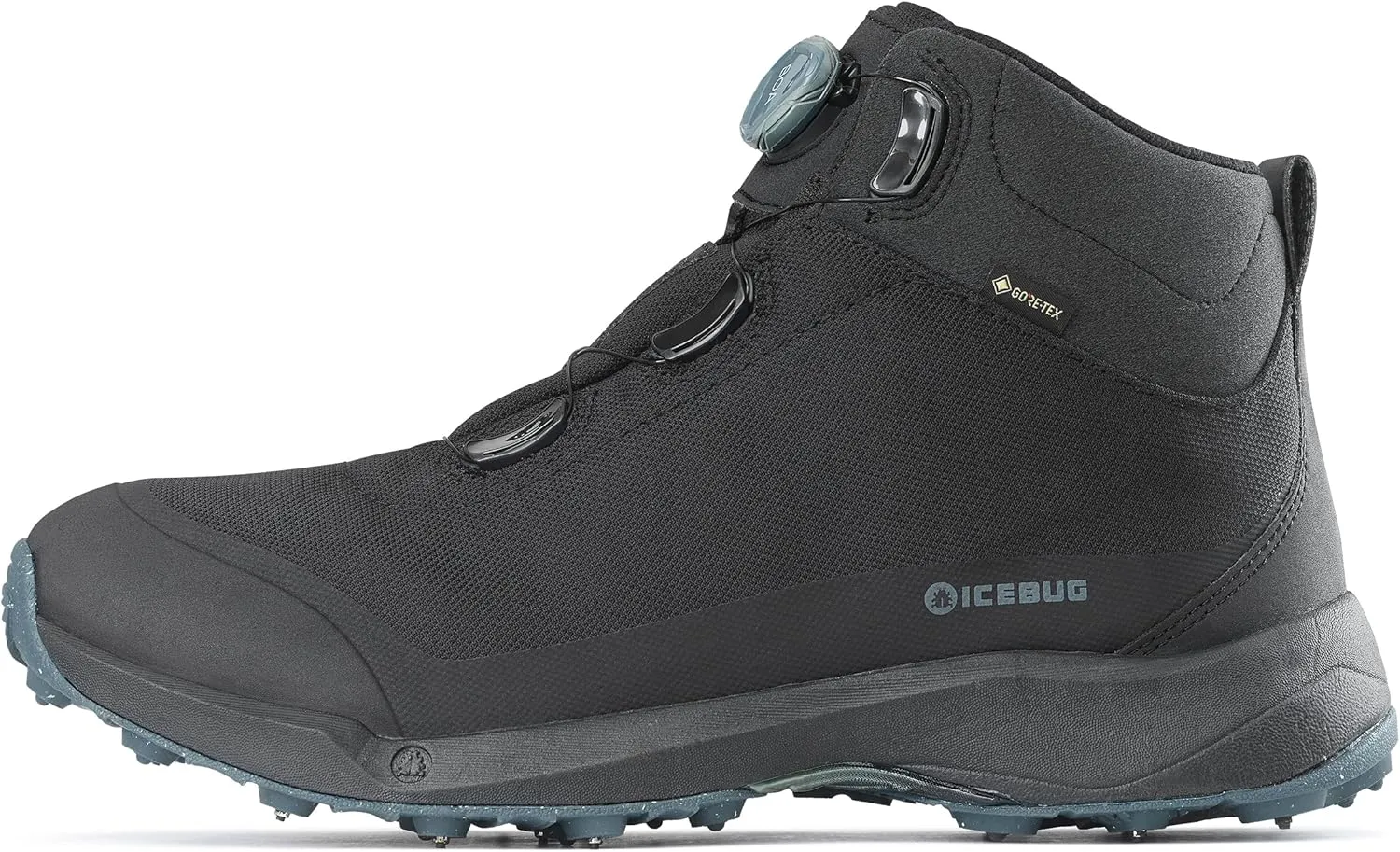 Icebug Mens Stavre BUGrip GTX Hiking Boot with Carbide Studded Traction Sole