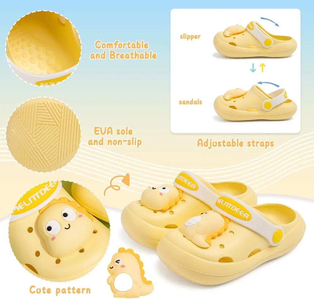Infant Toddler Boys Girls Cute Garden Water Clogs Slip On Sandals Slides Lightweight Slipper Outdoor Summer Swimming Pool Infant Children Beach Pool Shoes
