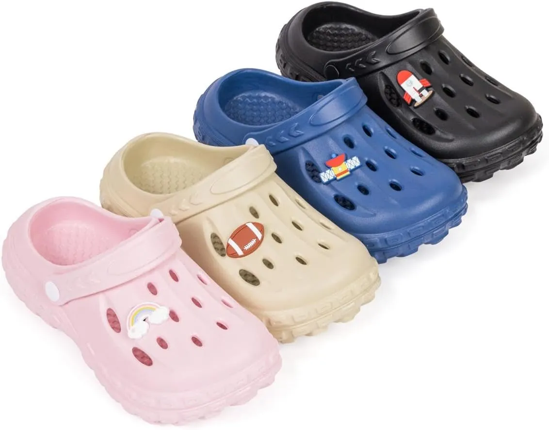 Kids Boys Girls Cute Garden Clogs Little Kid EVA Water Sandals Lightweight Indoor Outdoor Summer Beach Pool Play Shoes Children Comfort Slippers Slides
