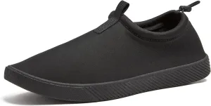 Lands' End Slip On Water Shoes Men, Quick Dry Neoprene Sport Mens Water Shoes for Beach, Pool, or River with Drainage Holes, Navy Blue or Black, Size 7-15 Aqua Swim Shoes for Men