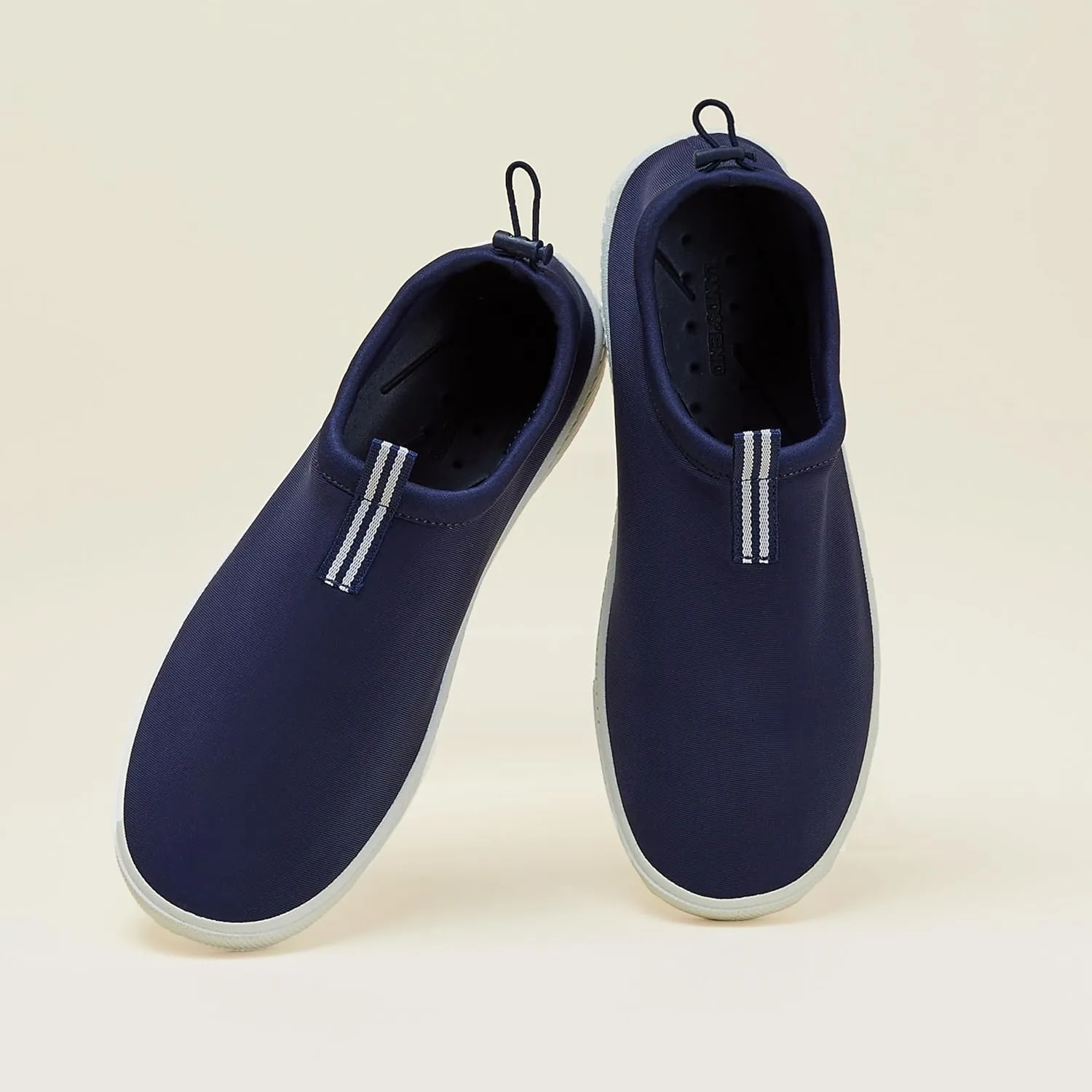 Lands' End Slip On Water Shoes Men, Quick Dry Neoprene Sport Mens Water Shoes for Beach, Pool, or River with Drainage Holes, Navy Blue or Black, Size 7-15 Aqua Swim Shoes for Men